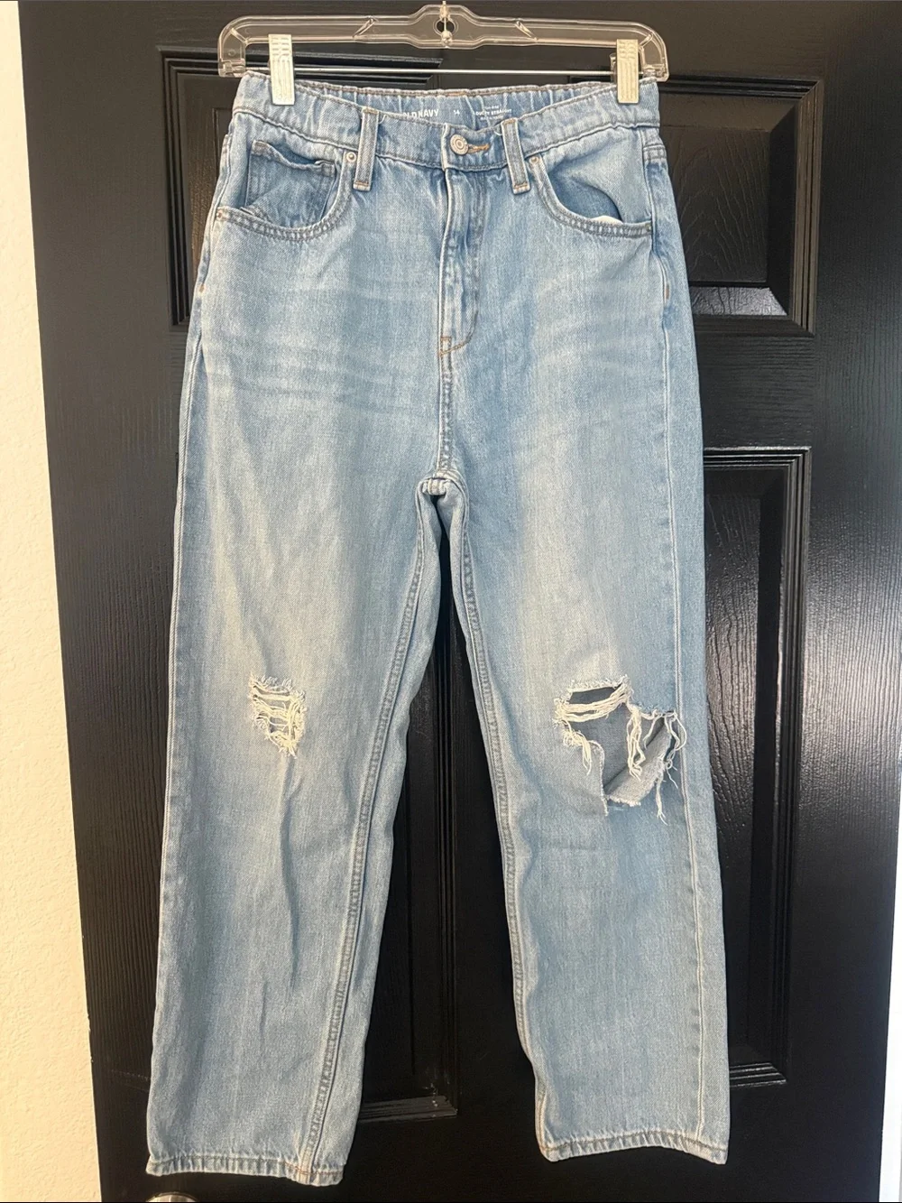 Kids Light Wash Distressed Jeans